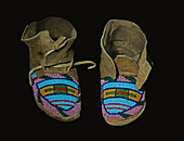Childs Moccasins, Crow Tribe