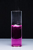 Lithium reacts with water, 4 of 4