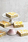Orange and poppyseed cake tray bake