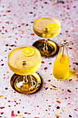 Limonello and champagne spritz cocktail
