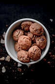 Baked chocolate drops