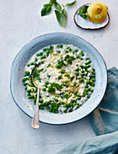 Risott with peas and shallots