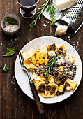 Duck ragout with homemade pappardelle