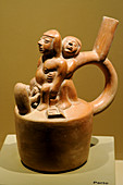 Moche ceramic depicting childbirth