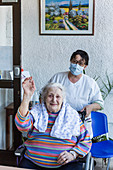 Helyette, 102 years old in a nursing home