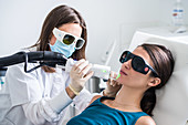 Laser hair removal treatment