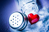 Conceptual image of excess salt