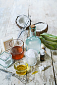 Ingredients for the manufacture of homemade cosmetics