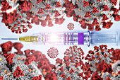 Conceptual image of Covid-19 vaccine