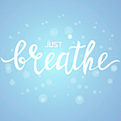 Just breathe, conceptual illustration