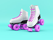 Roller skates, illustration