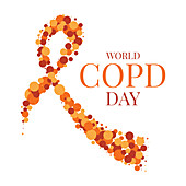 COPD awareness, conceptual illustration