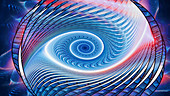Multidimensional spiral, illustration