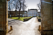 Innenhof des Château Figeac, Saint Emilion, Bordeaux, Frankreich