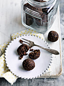 Choc honey bliss balls