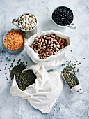 Assorted dried pulses