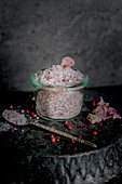 Rose salt with pink peppercorns