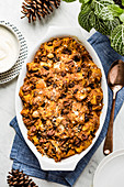 Bread puddings with pecans