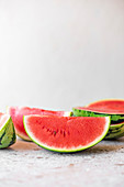 Wassermelone, aufgeschnitten
