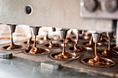 Making chocolate pralines
