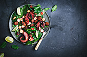 Grilled Octopus Chorizo Salad