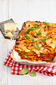 Pumpkin lasagne with parmesan