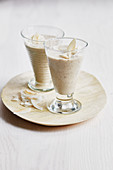 An oat and coconut shake with vanilla