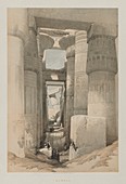Karnak, Egypt, 19th century illustration