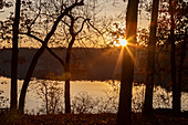 Sunrise over Stewart Lake, Michigan, USA