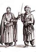 19th Century Afghan men, illustration