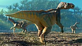 Artwork of Iguanodon bernissartensis