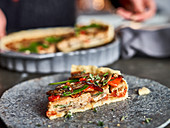 Vegan vegetable quiche