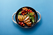 Ratatouille with grilled chicken breast