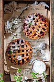 Pies with berry filling