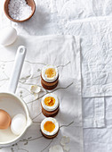 Boiled breakfast eggs