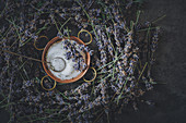 Lavender sugar