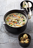 Goose giblet soup
