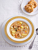Festive potato soup