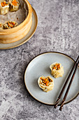 Siu Mai - Chinese Steamed Dumplings with Pork and Prawns