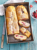 Red currant strudel