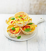 Mini pizza quiches