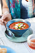 Salmorejo – Rustic tomato soup with olive oil and bread