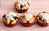 Blueberry and lemon muffins