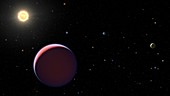 Kepler-51 planetary system, illustration