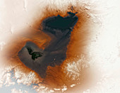 Lake Mega Chad, satellite image