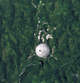 Arecibo Observatory, Puerto Rico, satellite image