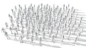 Crowd of people, illustration