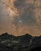 Milky Way over Sierra Nevada, USA