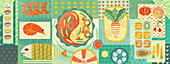 Food, illustration