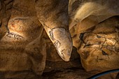 Venus and the man-bison, Chauvet Cave replica, France